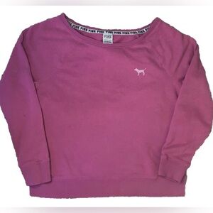 PINK VICTORIA’S SECRET Womens size XS PINK OPEN BACK SWEATSHIRT